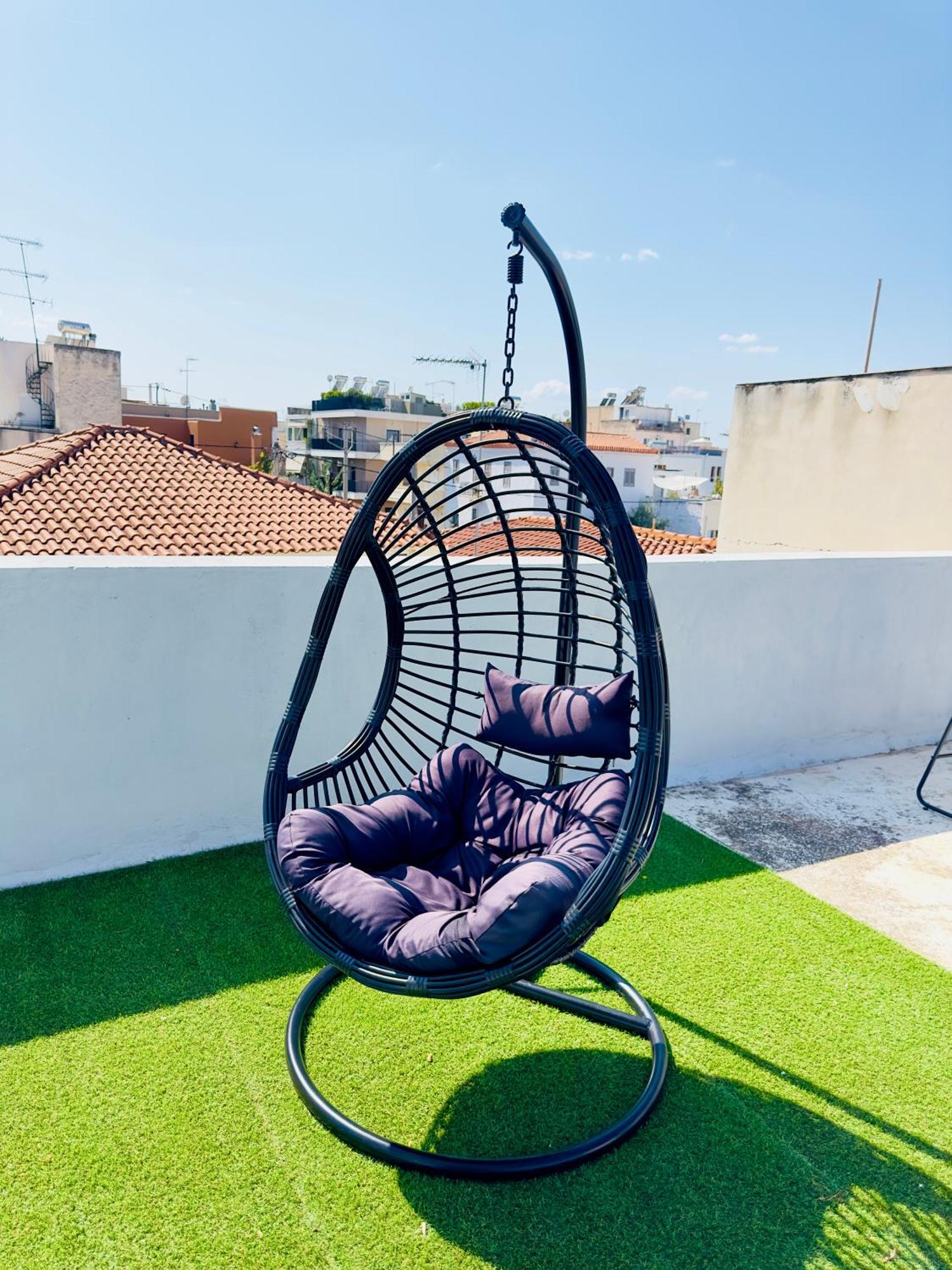 Yuna Penthouse, 100Sqm Private Rooftop Terrasse, Acropolis By Foot Athen Exterior foto