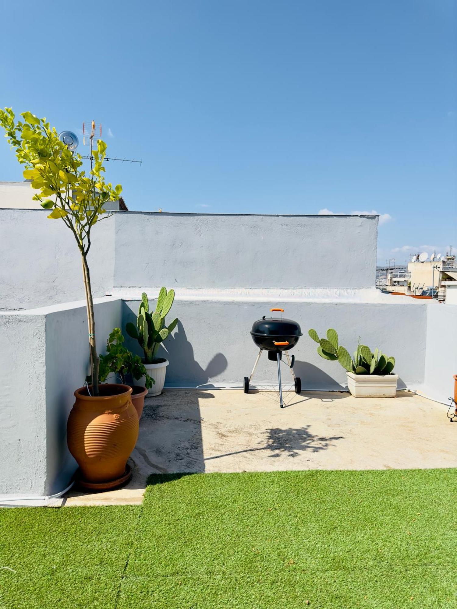 Yuna Penthouse, 100Sqm Private Rooftop Terrasse, Acropolis By Foot Athen Exterior foto