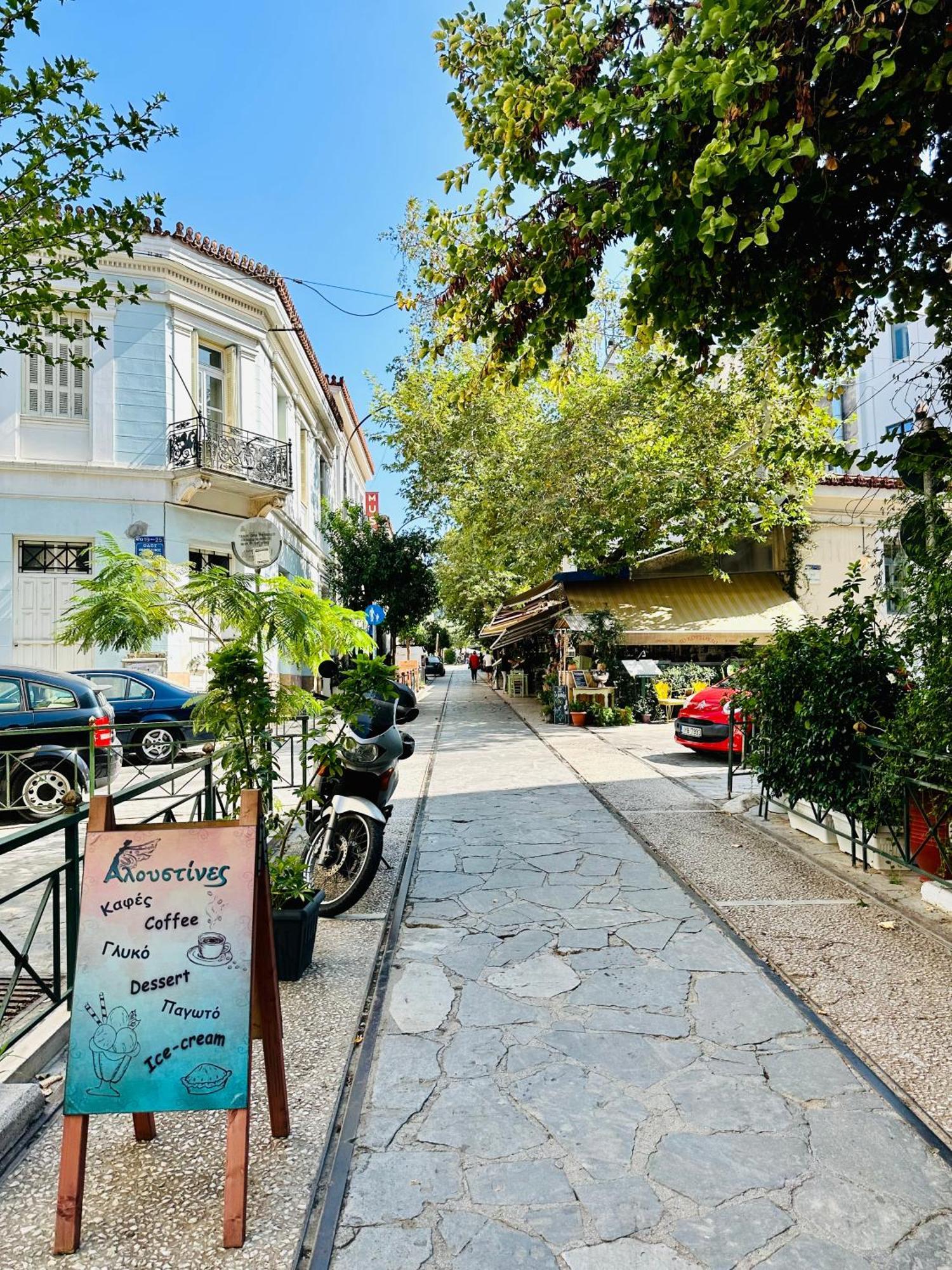 Yuna Penthouse, 100Sqm Private Rooftop Terrasse, Acropolis By Foot Athen Exterior foto