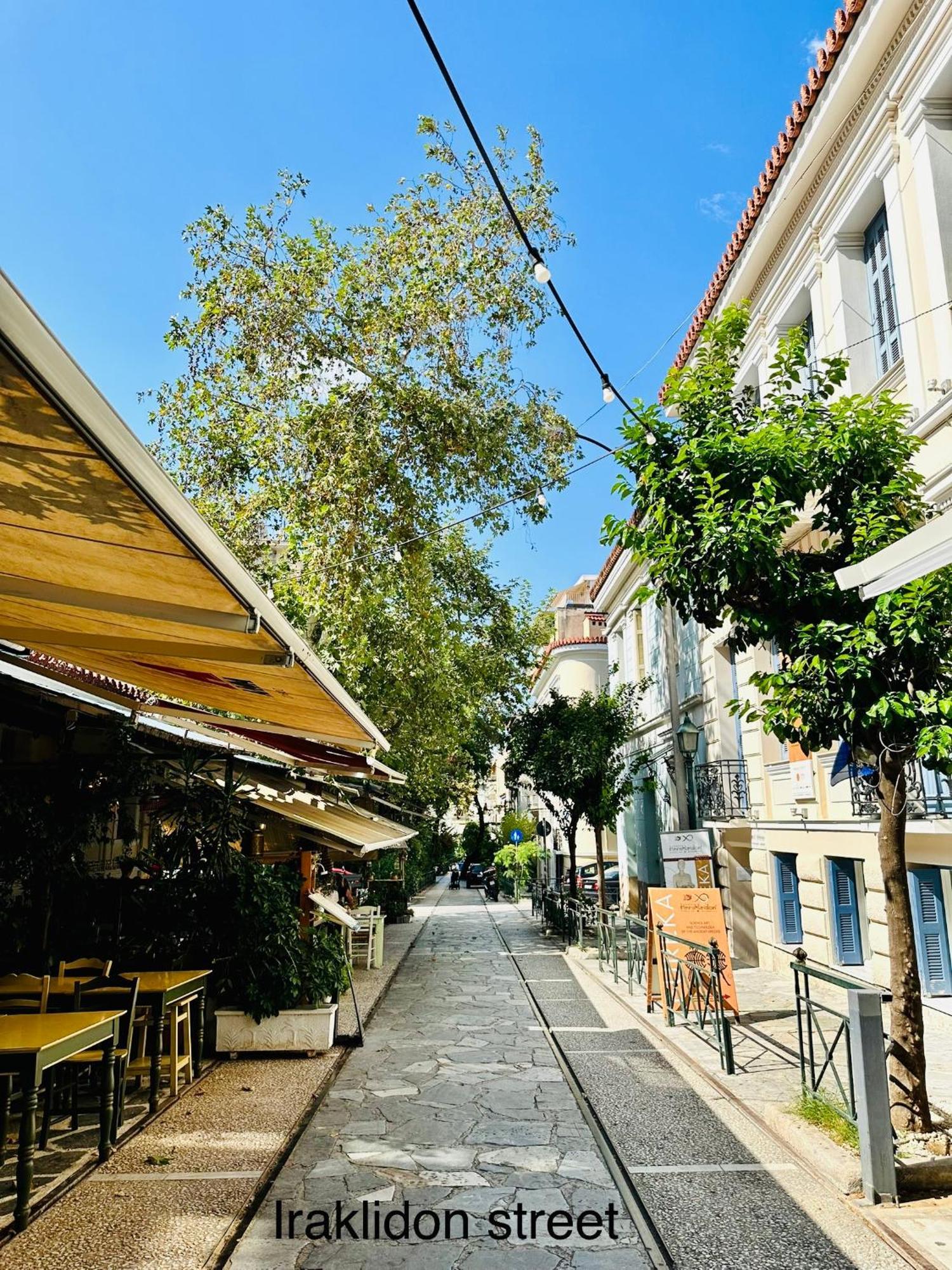 Yuna Penthouse, 100Sqm Private Rooftop Terrasse, Acropolis By Foot Athen Exterior foto