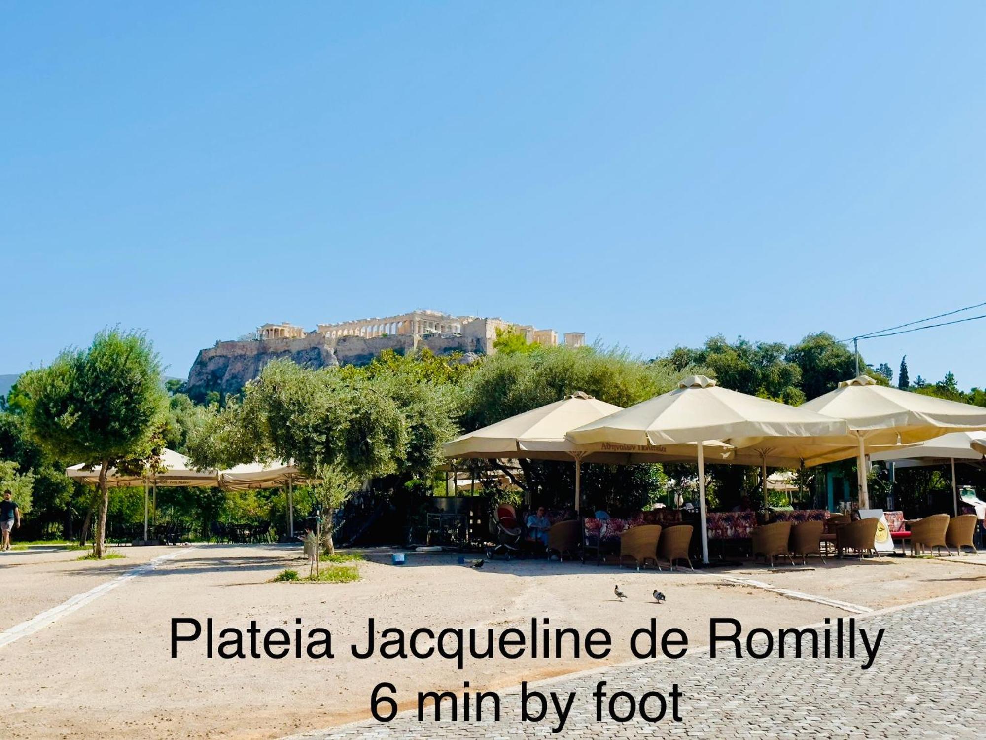 Yuna Penthouse, 100Sqm Private Rooftop Terrasse, Acropolis By Foot Athen Exterior foto