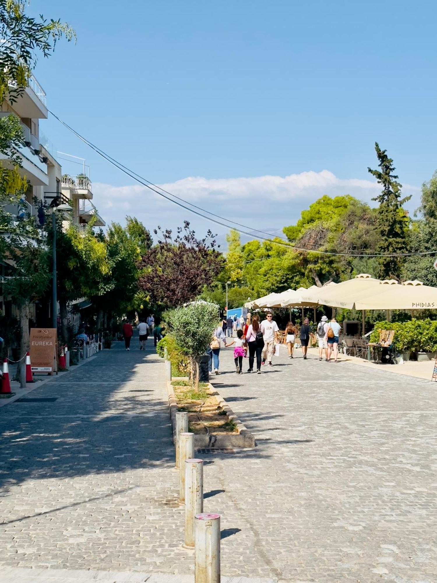 Yuna Penthouse, 100Sqm Private Rooftop Terrasse, Acropolis By Foot Athen Exterior foto