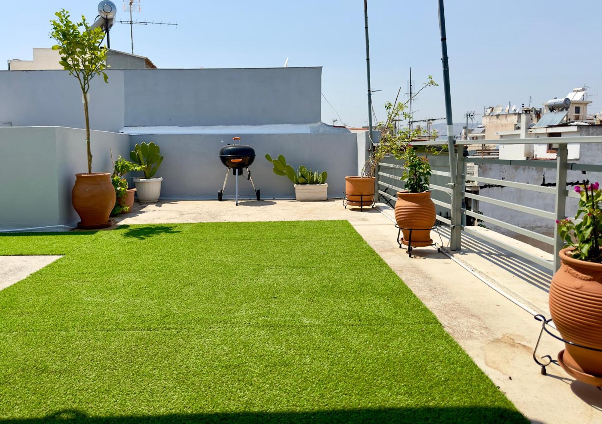 Yuna Penthouse, 100Sqm Private Rooftop Terrasse, Acropolis By Foot Athen Exterior foto